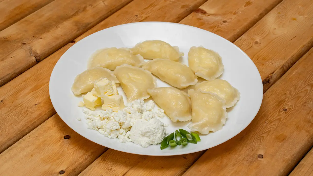 Varenyky (Pierogi) with Salted Cottage Cheese